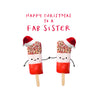Better Together Fab Sister Christmas Card