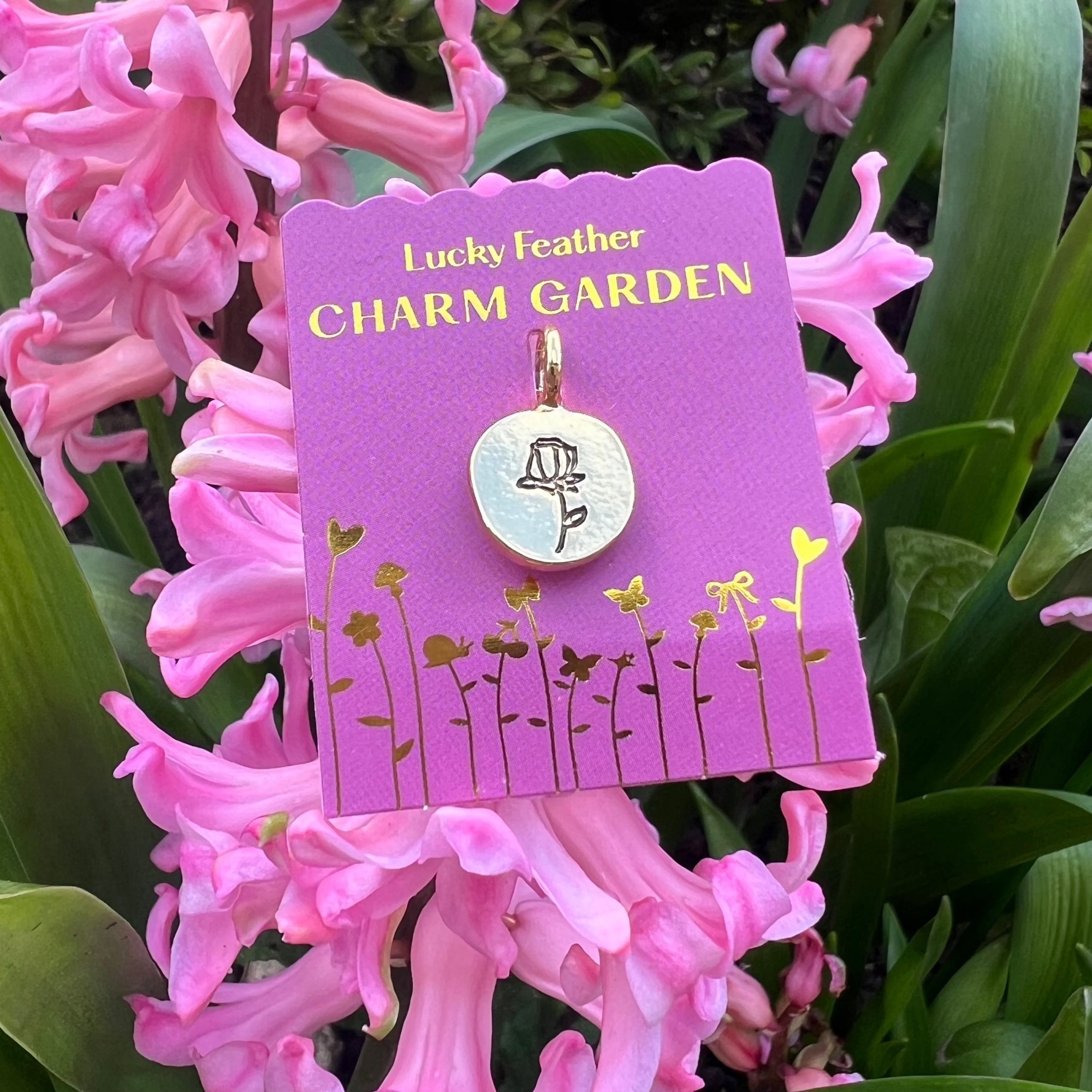 Lucky Feather - Charm Garden - LOVE - Rose