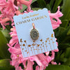 Lucky Feather - Charm Garden - Scalloped Initial Charm - Gold - S