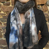 Stella Grey & Blue Watercolour Scarf