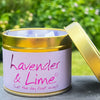 Lily-flame Lavender and Lime Candle Tin