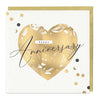 Whistlefish Golden Heart Anniversary Card