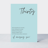 Little Notes 30 Blue Card