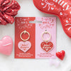 Something different- Pair of soul sisters love heart keyring