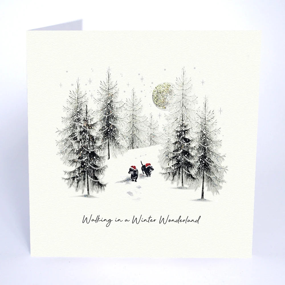 Five Dollar Shake Walking In A Winter Wonderland Christmas Card