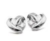 Unique Sterling Silver Woven Heart Stud Earrings