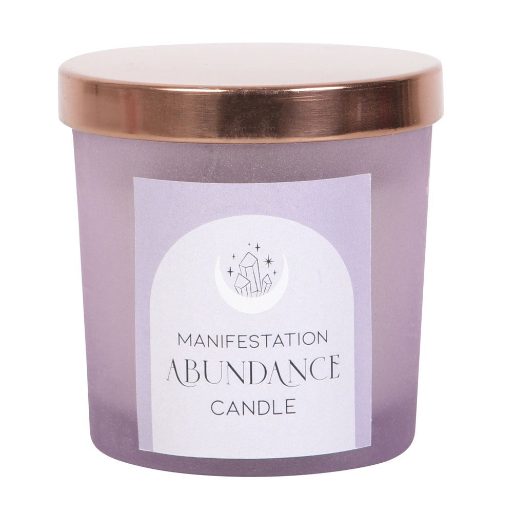 Abundance French Lavender Amethyst Crystal Chip Candle