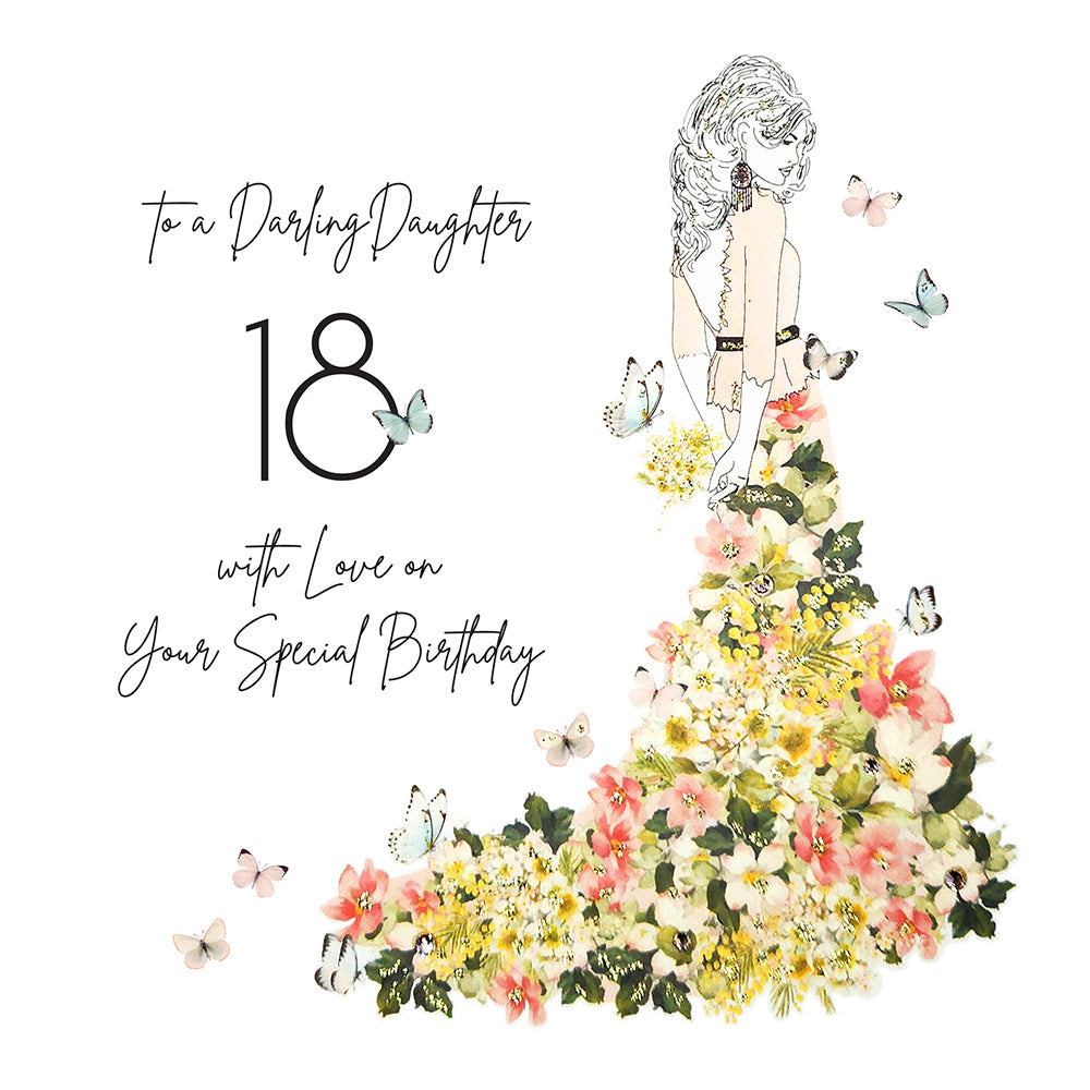 Mimosa Moon Darling Daughter 18th Birthday Card