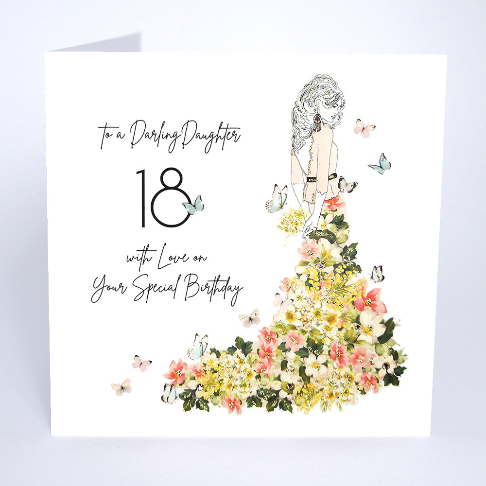 Mimosa Moon Darling Daughter 18th Birthday Card