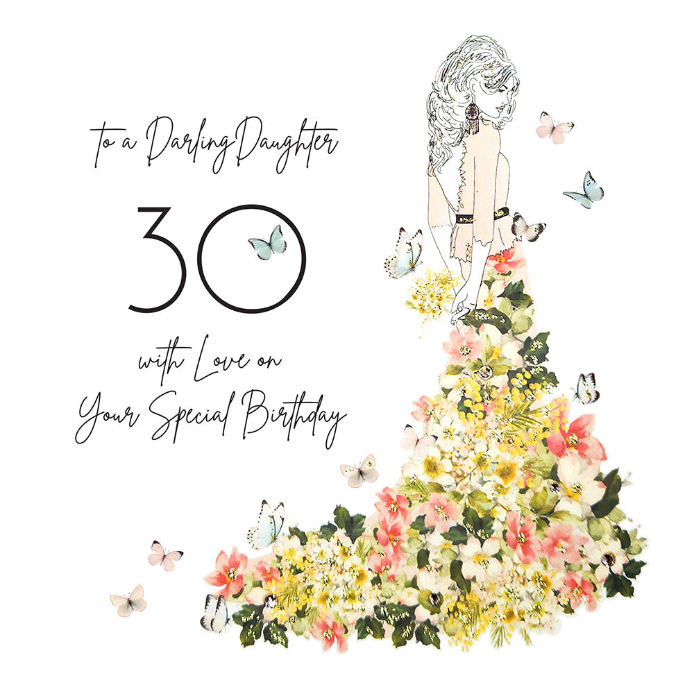 Mimosa Moon Darling Daughter 30 Birthday Card