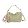 Sara Laser Cut Shoulder Bag - Green