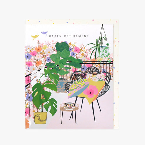 Belly Button Meadow Happy Retirement Card