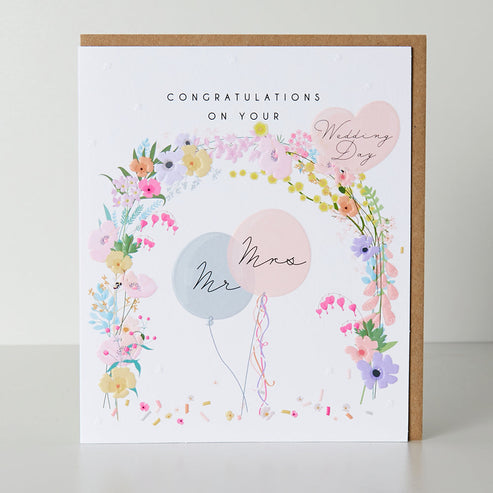 Belly Button Meadow Congratulations Mr & Mrs Card