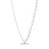 Ania Haie Silver Mixed Link Chain T-Bar Necklace
