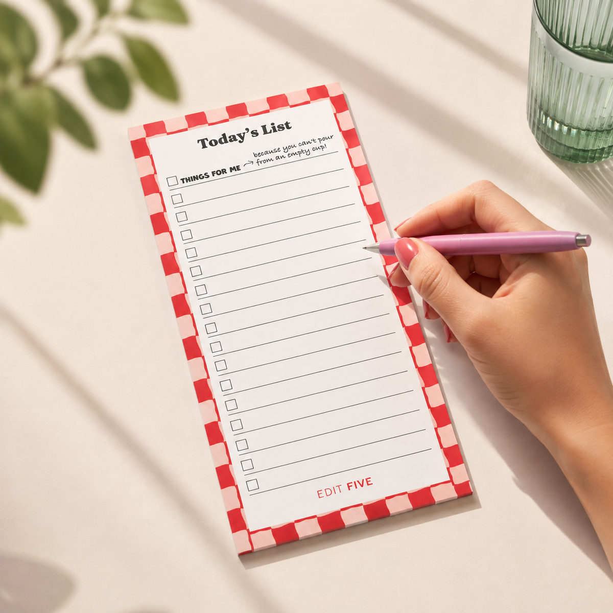 Today's List Long Notepad