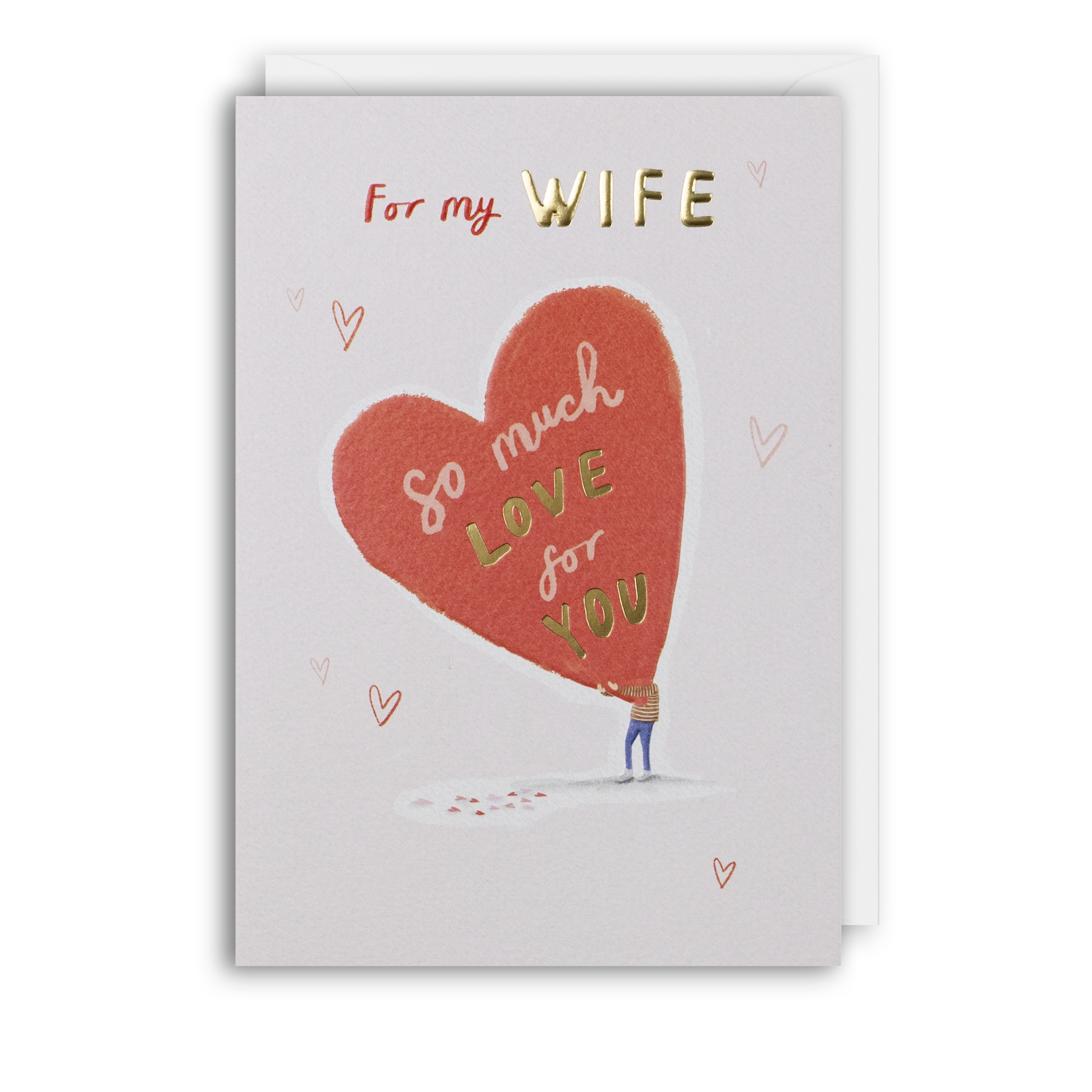 Moments Wife Love Heart Card