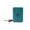 Legami Portable Power Bank. Supercharge Petrol Blue