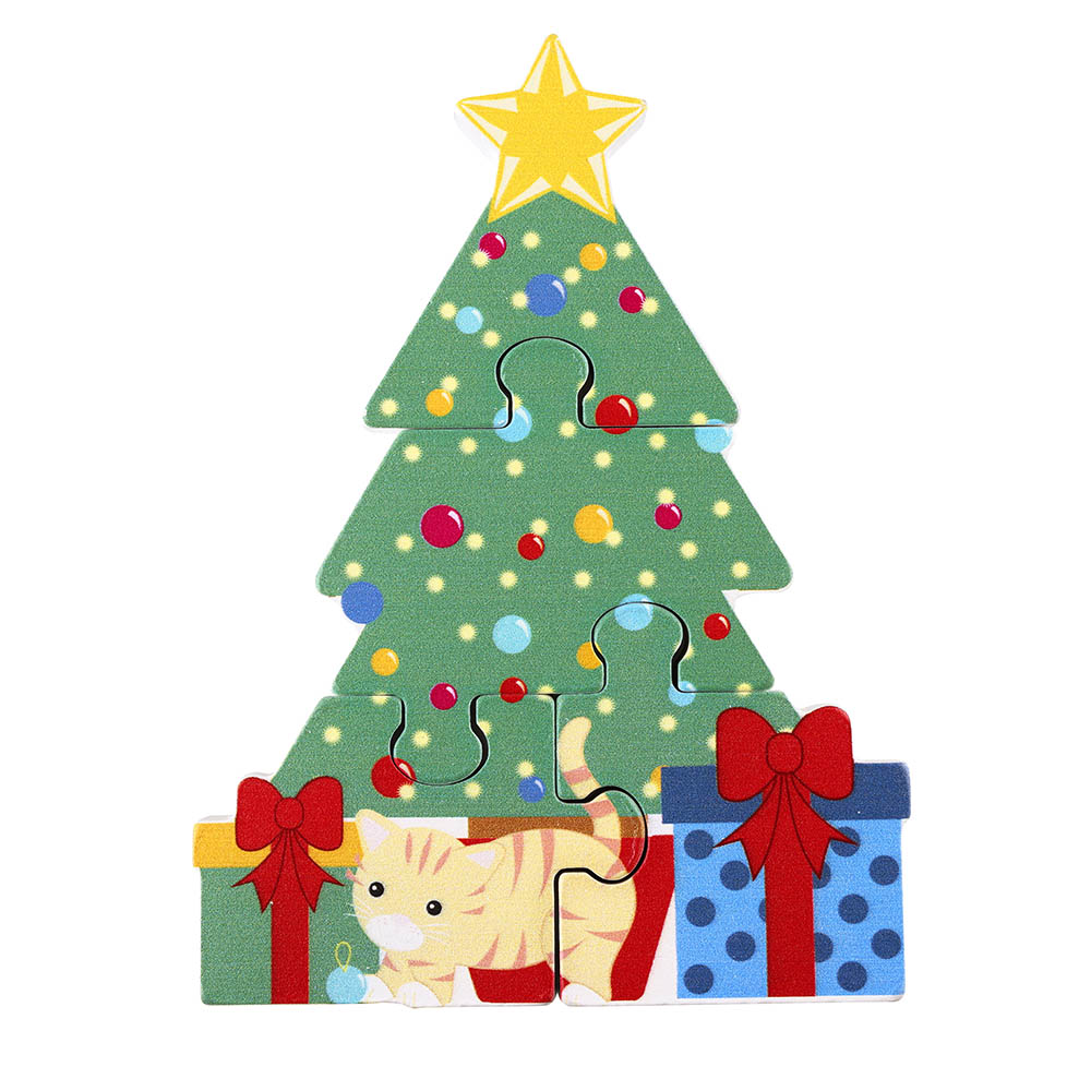 Christmas Tree Wooden Puzzle