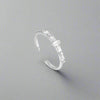 Sterling Silver Sparkle Silver Multi Stone Band Ring