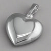 Sterling Silver Plain Hollow Heart Necklace