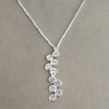 Sterling Silver Crystal Cascade CZ Necklace