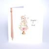 Ribbons And Roses Small - Delighted To Accept Wedding Card
