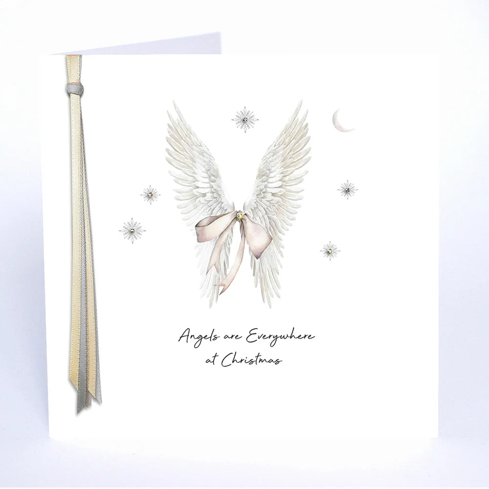 Five Dollar Shake Angels Are Everywhere Christmas Card