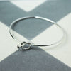 Sterling Silver Infinity Knot Bangle