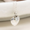 POM Sterling Silver Double Hearts Necklace