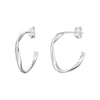 Sterling Silver Twist Hoop Earrings - More Than Just a Gift | Narborough Hall