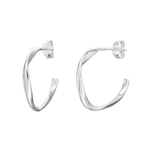 Sterling Silver Twist Hoop Earrings - More Than Just a Gift | Narborough Hall