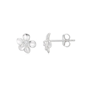 Kurate CZ Flower Earrings