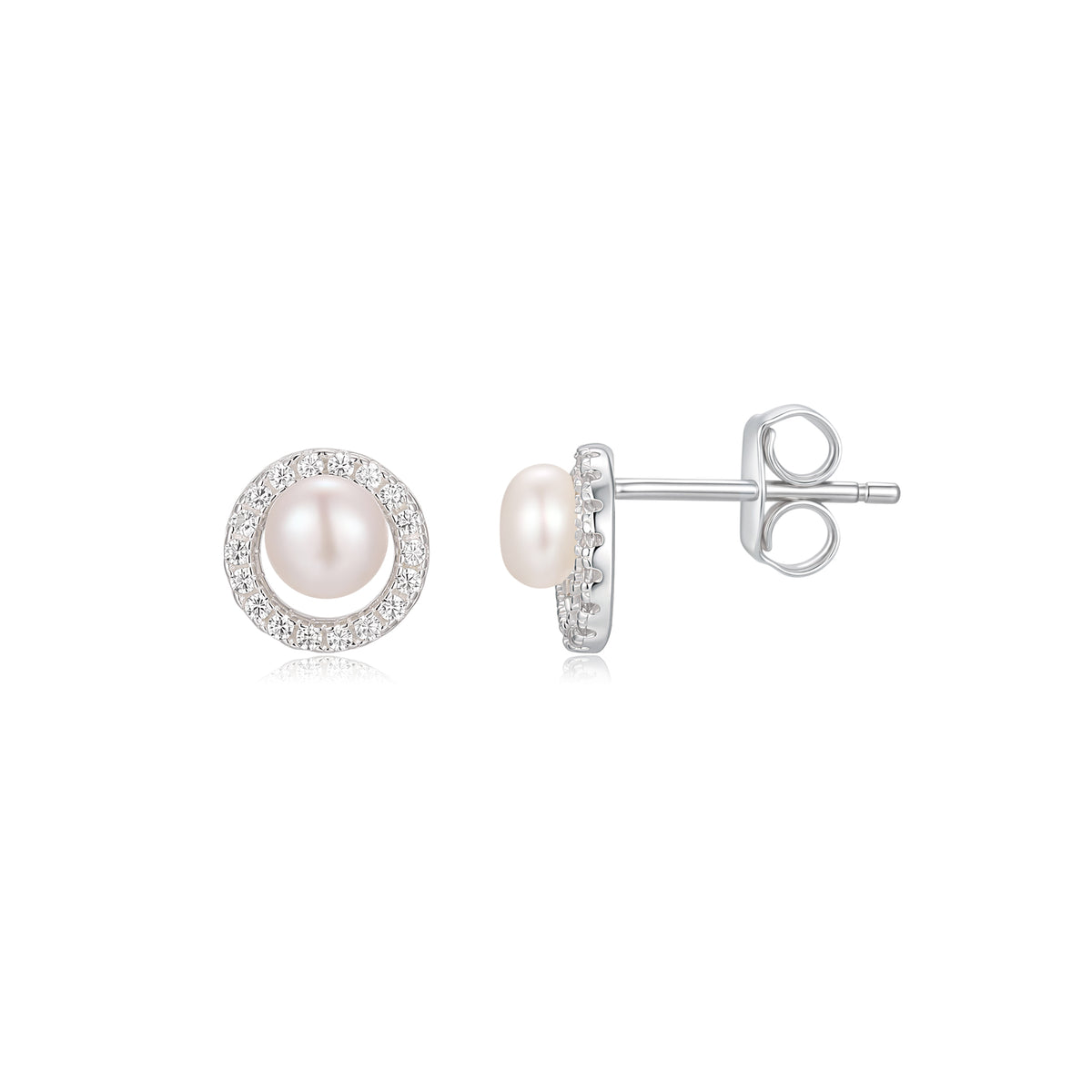 Kurate CZ Pearl Earrings