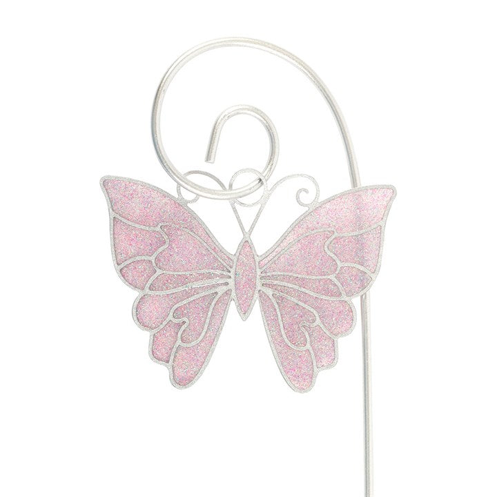 White Butterfly Suncatcher Stake