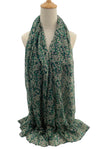 Ditsy Flower Scarf - Green