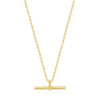 Kurate Gold-Plated 18in T-Bar Chain