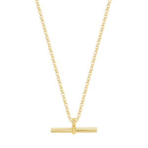 Kurate Gold-Plated 18in T-Bar Chain