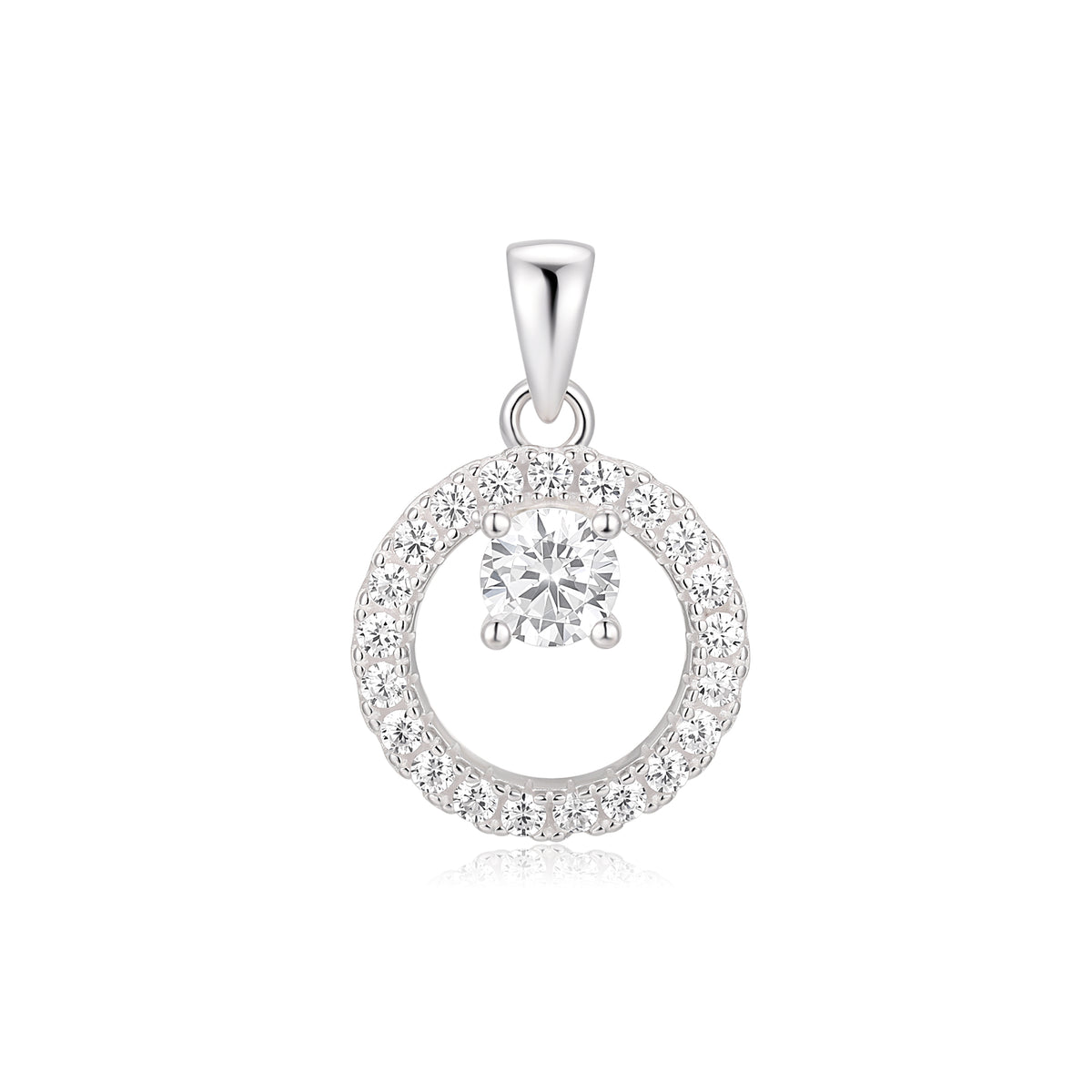 Kurate CZ Circle Pendant