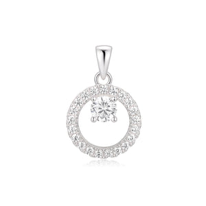 Kurate CZ Circle Pendant
