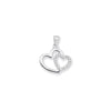 Sterling Silver Double Cz Heart Pendant - More Than Just a Gift | Narborough Hall