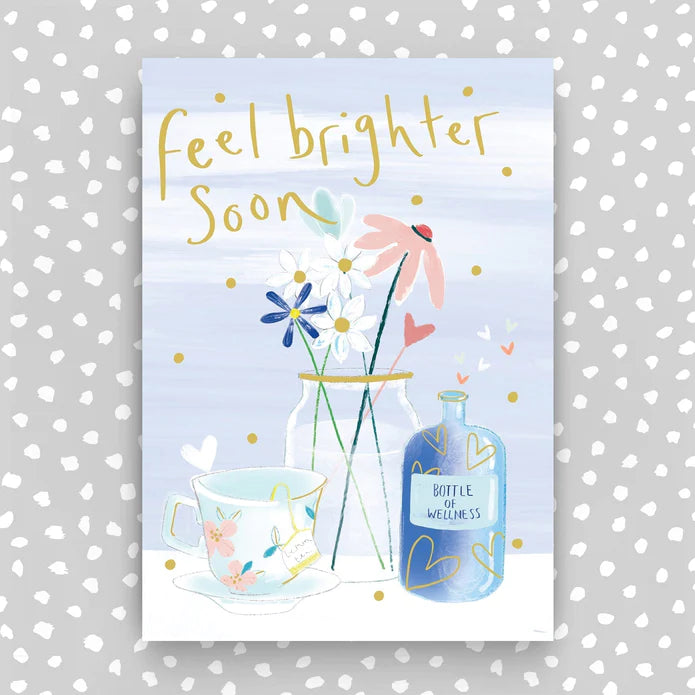 Feel Brighter Soon card, Get well soon