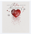Reflections Happy Ruby Wedding Anniversary Card