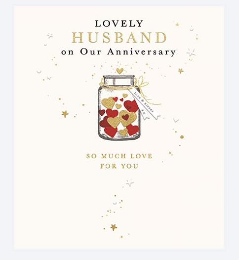 Reflections Lovely Husband Anniversary Card