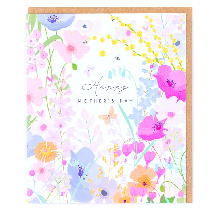 Meadow Butterfly and Flowers Mother's Day Card