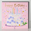 Belly Button Elle Happy Birthday Cake Card