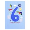 First Chapter Boy Age 6 Happy Birthday Card