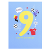 First Chapter Boy Age 9 Happy Birthday Card