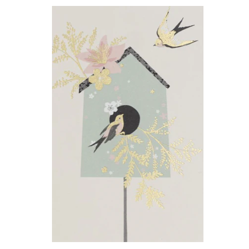 Luna Bird House Card