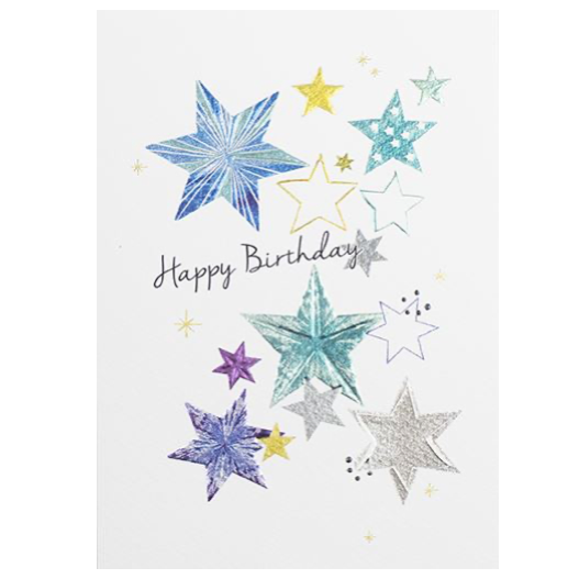Amaretto Star Happy Birthday Card