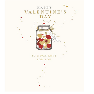Reflections Jar Of Hearts Valentine's Card - More Than Just a Gift | Narborough Hall